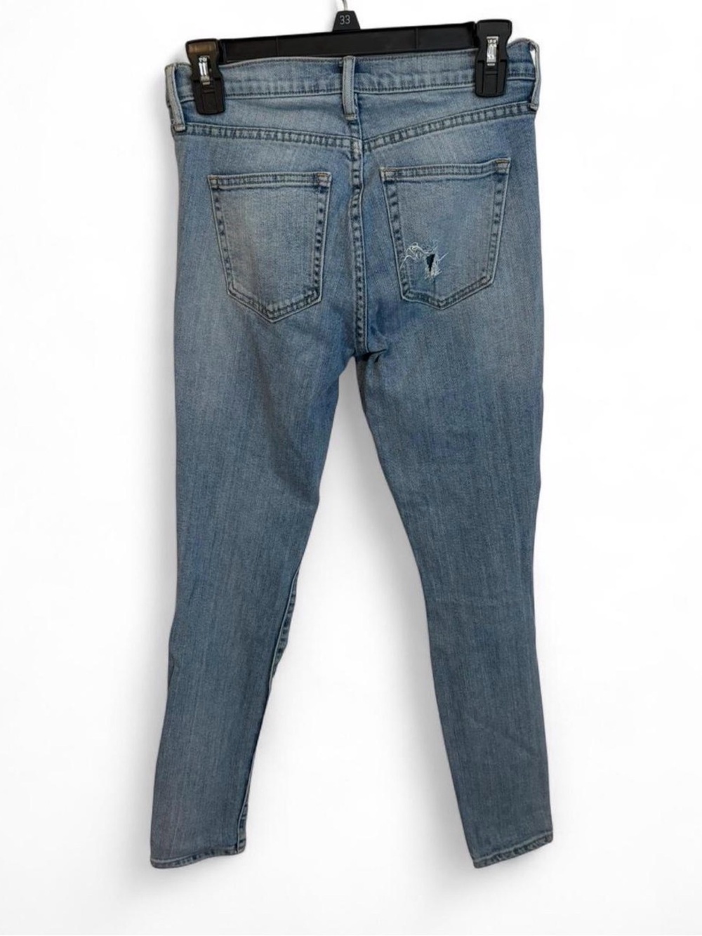 GAP Distressed Light Blue Women's Jeans - Picture 4 of 6